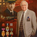 Bill Wilhoit with his medals