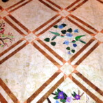 A quilt in the design process by Bill Wilhoit’s wife, Alice