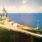 The battleship Dick Hamann served on, the USS Wisconsin