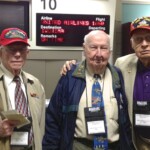 Iwo Jima 68th Anniversary Don Graves, Fiske Hanley and Bill Schott