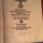 A book Bryan Rigg received in Germany that has Hitlers original signature