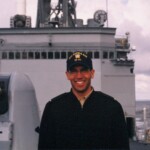 Jeremy Butler aboard a Navy Vessel