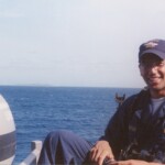 Jeremy Butler aboard another Navy ship